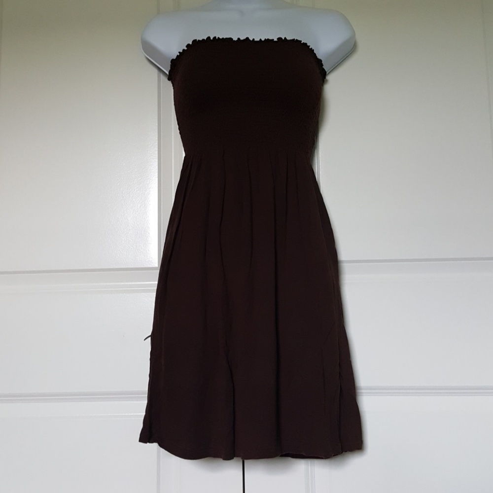 Smocked Tube Top Midi Dress